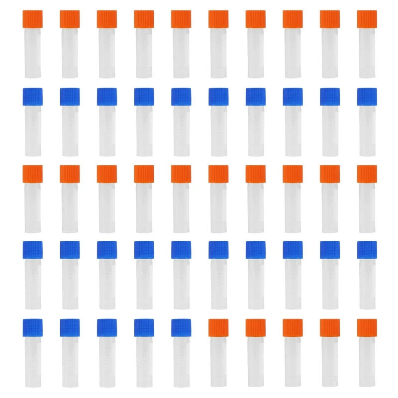 50 шт. 1 8 мл пластиковая мерная криофлазная пробирка 0 063 унции пробная трубка с