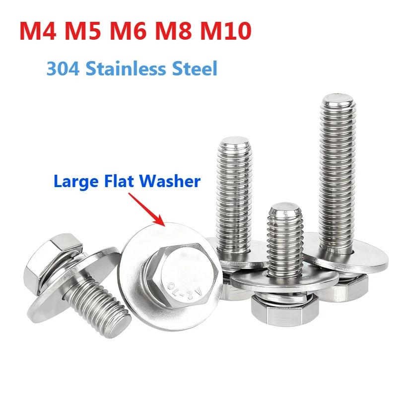 

Набор винтов M4-M10 из нержавеющей стали 304