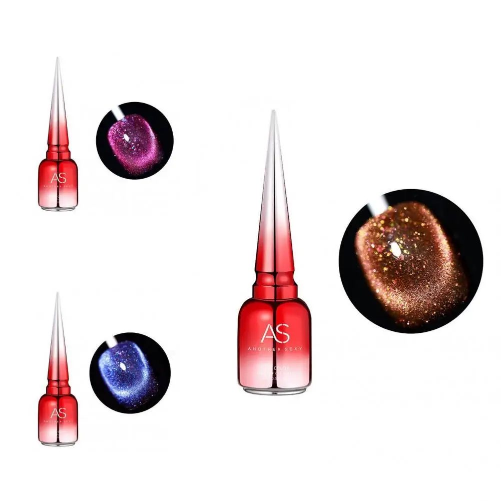 

15ml Nail Polish Decorative Natural Bright Reflective Cat Eye Gel Rainbow Polish for Girl Nail Jelly Polish Nail Polish