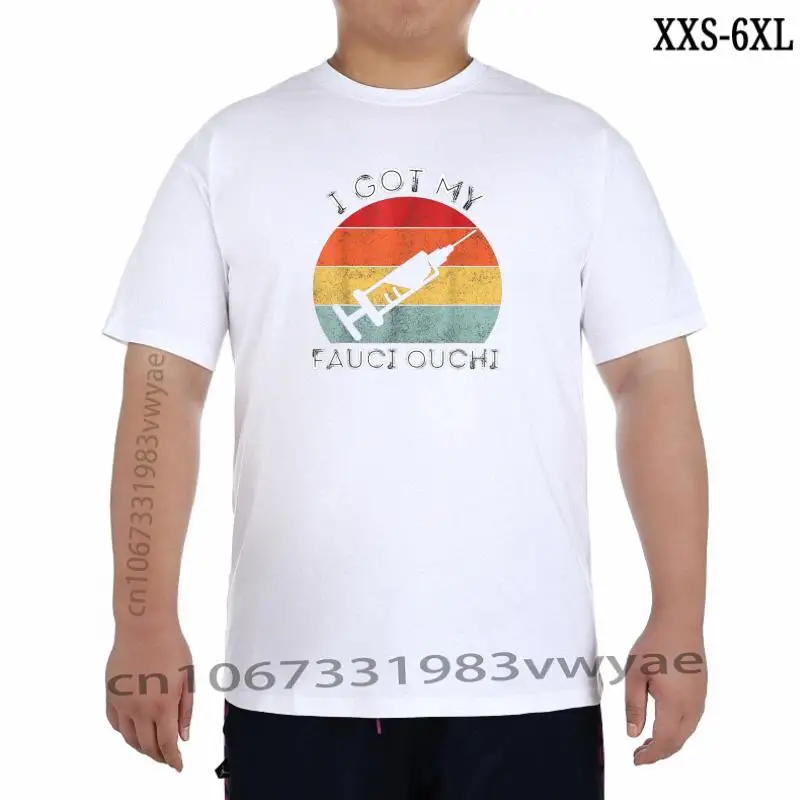 

Funny I Got My Fauci Ouchi I Got Vaccinated Pro Vaccine TShirt Cool T Shirt For Men Cotton T Shirt Custom Company