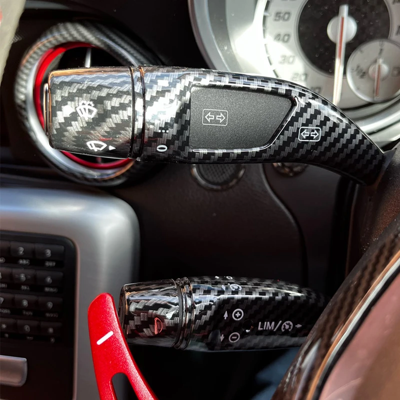 Автомобильный рычаг переключения стеклоочистителя крышка круиза отделка рамка для Mercedes Benz A B C E S GLC CLA GLA GLE Class W204 W205 W212 W213 X156 X166