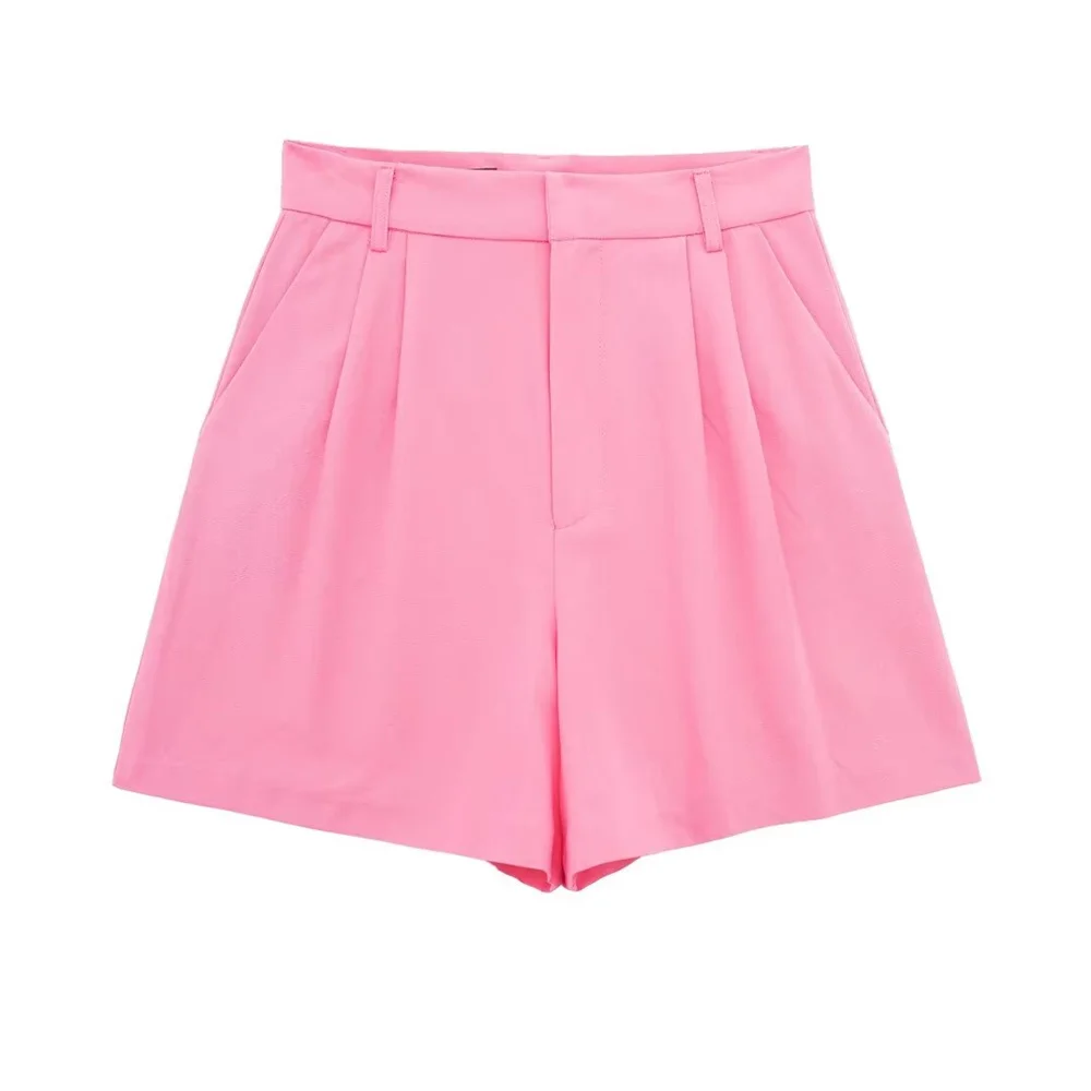 Женский Однотонный Короткий Комплект С Пуговицами Повседневный Топ Без Рукавов