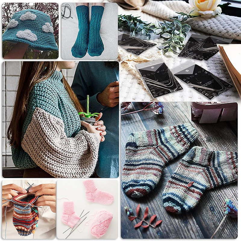 Круглые вязальные спицы 3 шт. палочки Набор круглых вязальных спиц Вязание для