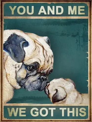 Вы и я получили это винтажное металлическое искусственное украшение на стену в виде дома, кафе, спальни, бара, клуба, Настенный декор, парный подарок 8x12 I