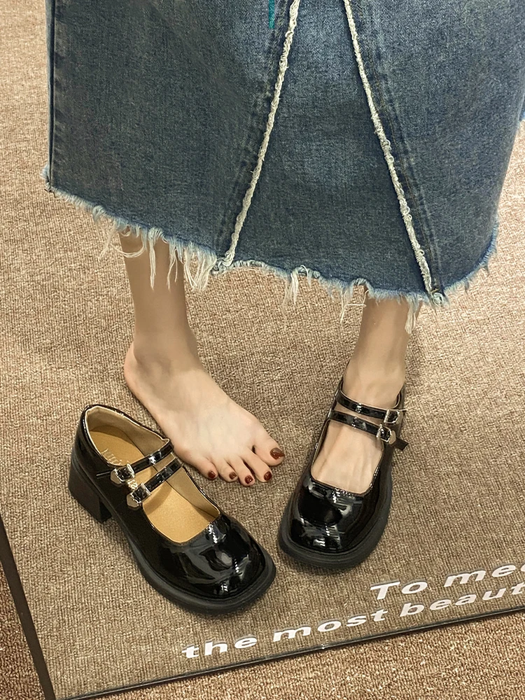 

Women's Shoes Platform Casual Female Sneakers Shallow Mouth Oxfords British Style Round Toe Modis Patent Leather Ballet Flats Au