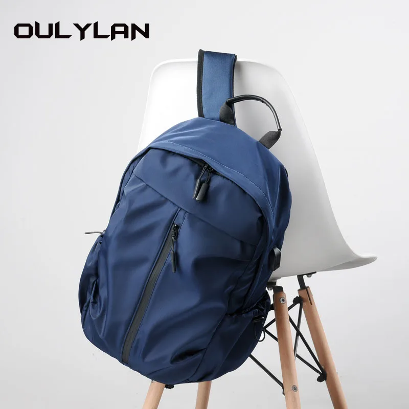 

OULYLAN Men's Backpack Waterproof Travel Large Capacity School Bags Fashion laptop bags for men Casual Oxford Ba