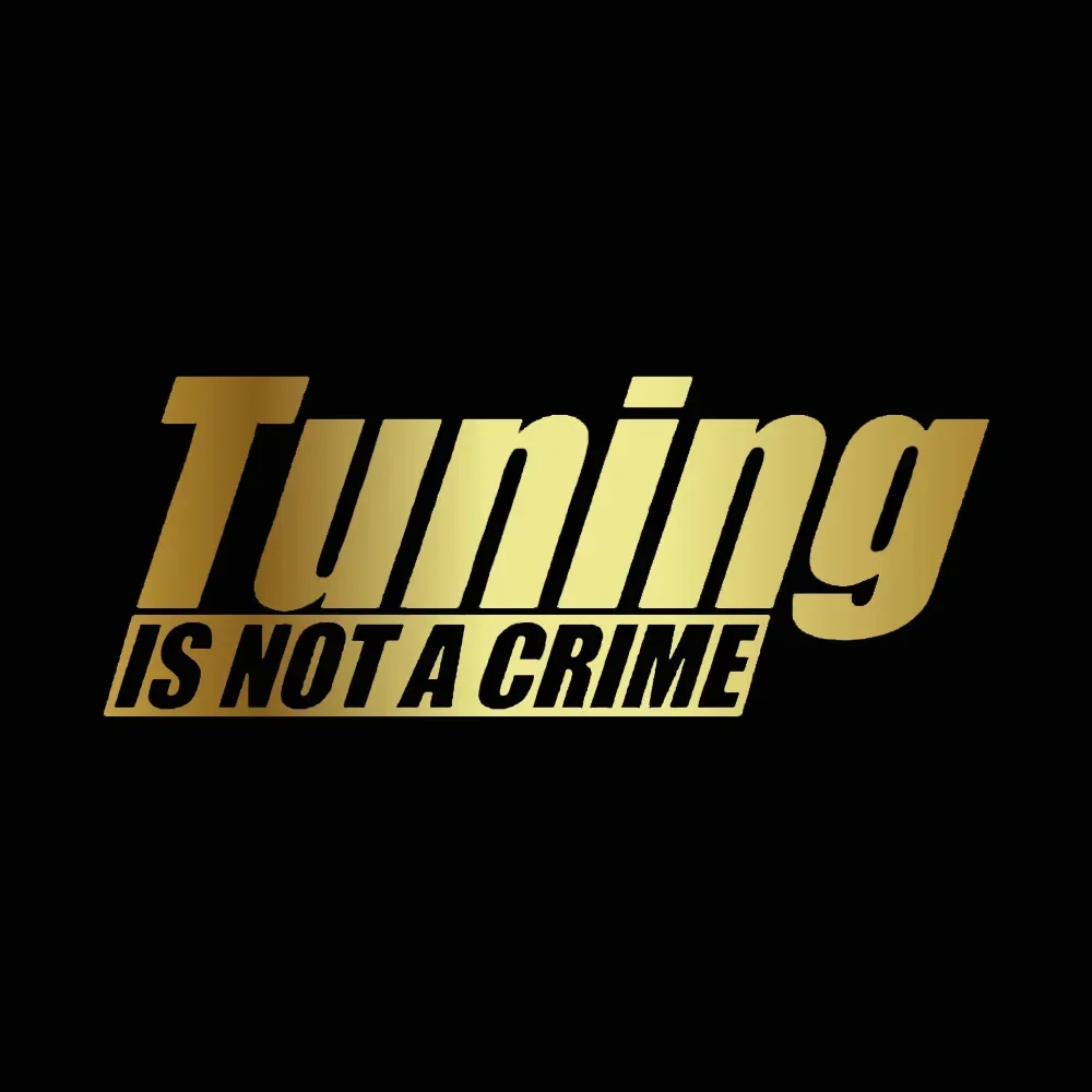 HungMieh мотоциклетные наклейки TUNING IS NOT CRIME виниловая наклейка велосипедный шлем