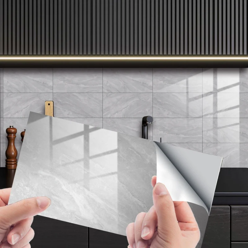 

[Home Decorations] Dls102 Cross-Border Imitation Marbling Crystal Film Tile Sticker Home Decoration Self-Adhesive Floor Stickers