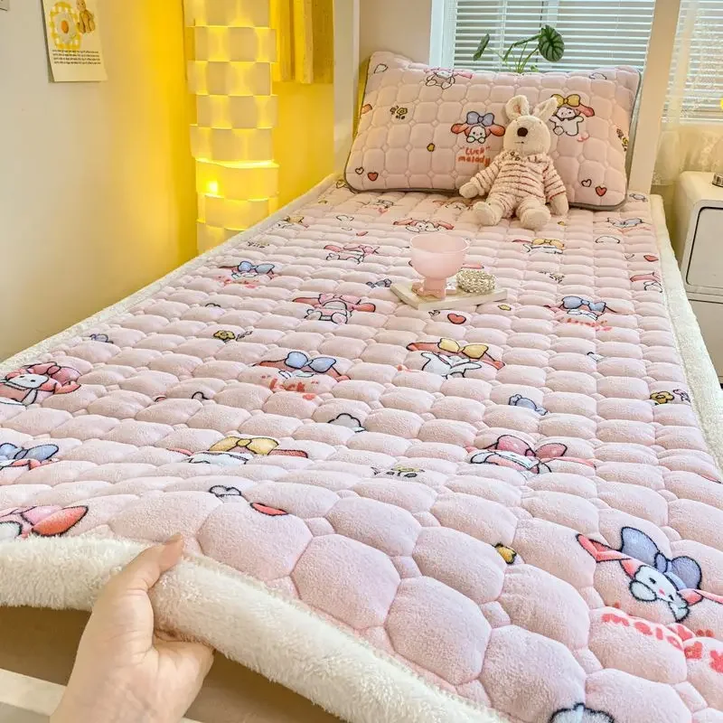 1 шт. зимняя молочная фланелевая мягкая теплая защита для кровати матрас Топпер