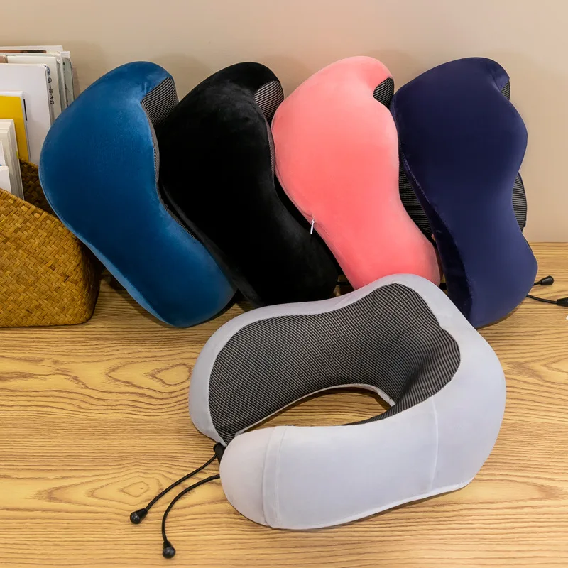 

Soft Slow Rebound Memory Foam U Shape Pillows Magnetic Cloth Travel Neck Pillow