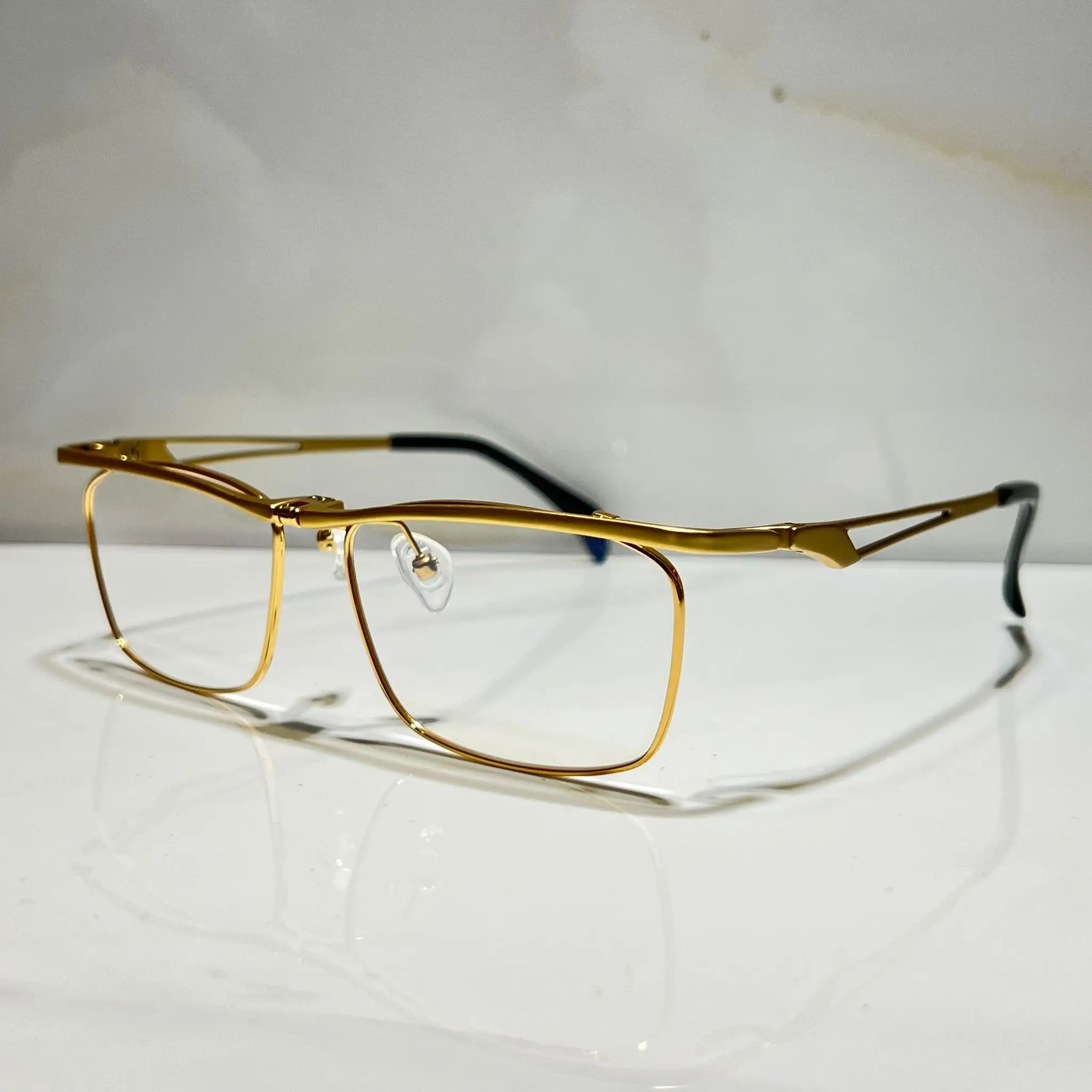 

Optical EYEGLASSES For Unisex Retro 11488 Style Anti-blue Light Lens Plate Square Titanium Frame With Box