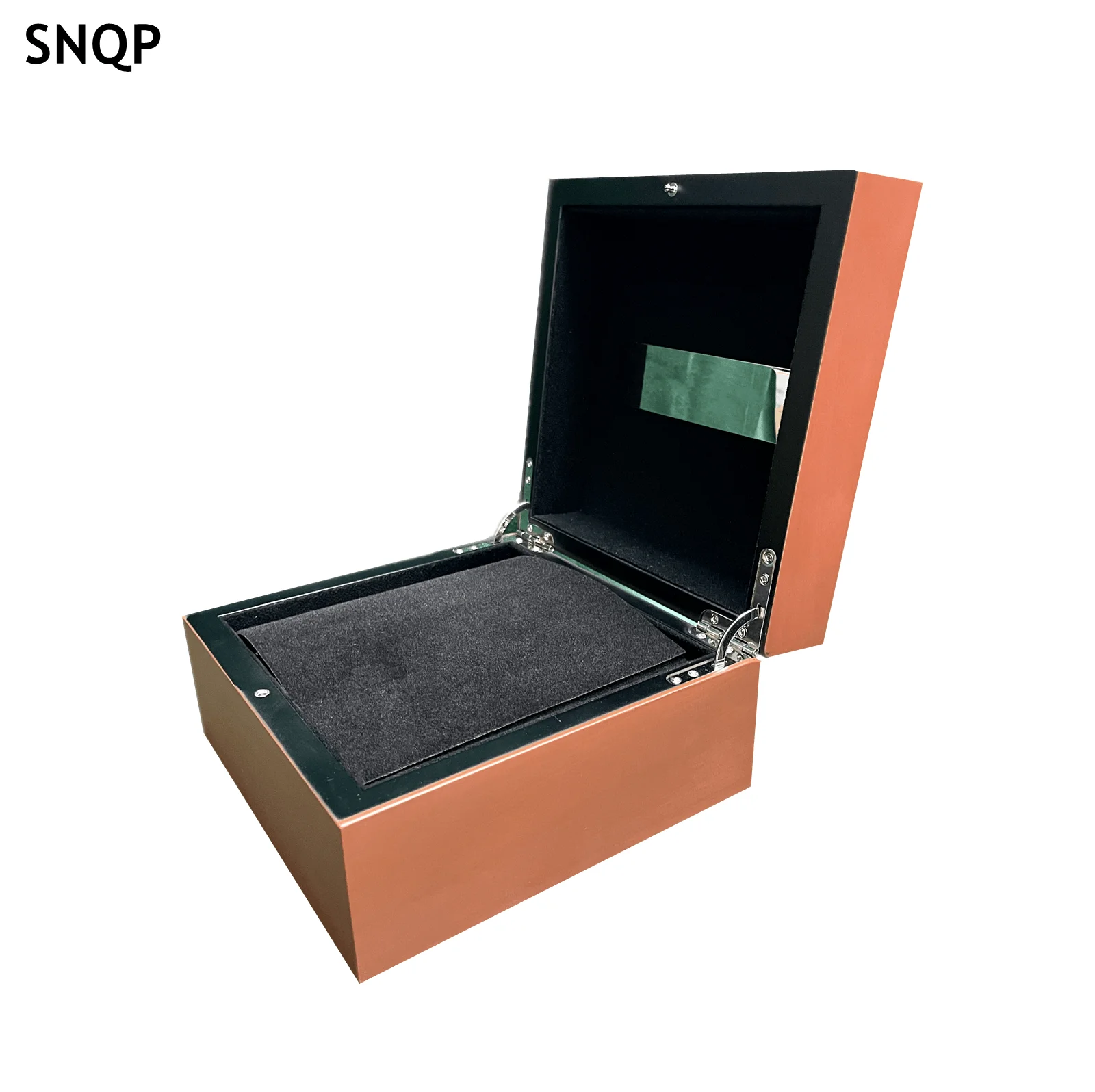 Top Quality Luxury New Squar Woody Watch Boxes For PM Box Watch Card Tags And Papers Luxury Waterproof Watches Can Be Customized