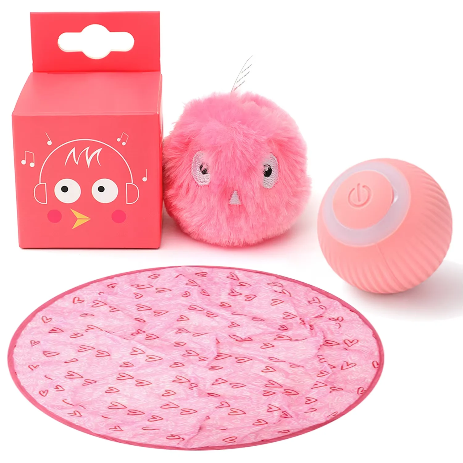 3 шт. интерактивная игрушка для кошек электронный катящийся мяч чехол-ловушка