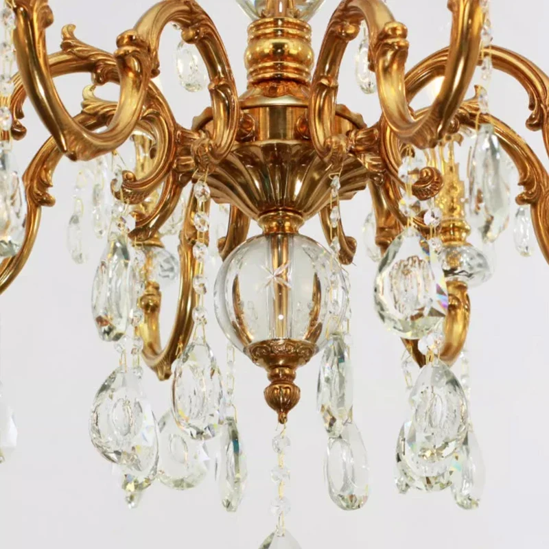Европейские антикварные хрустальные потолочные светильники Необычные