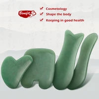 natural aventurine jade stone guasha massage tool acupuncture spa therapy gua sha massager scraping board for face back body