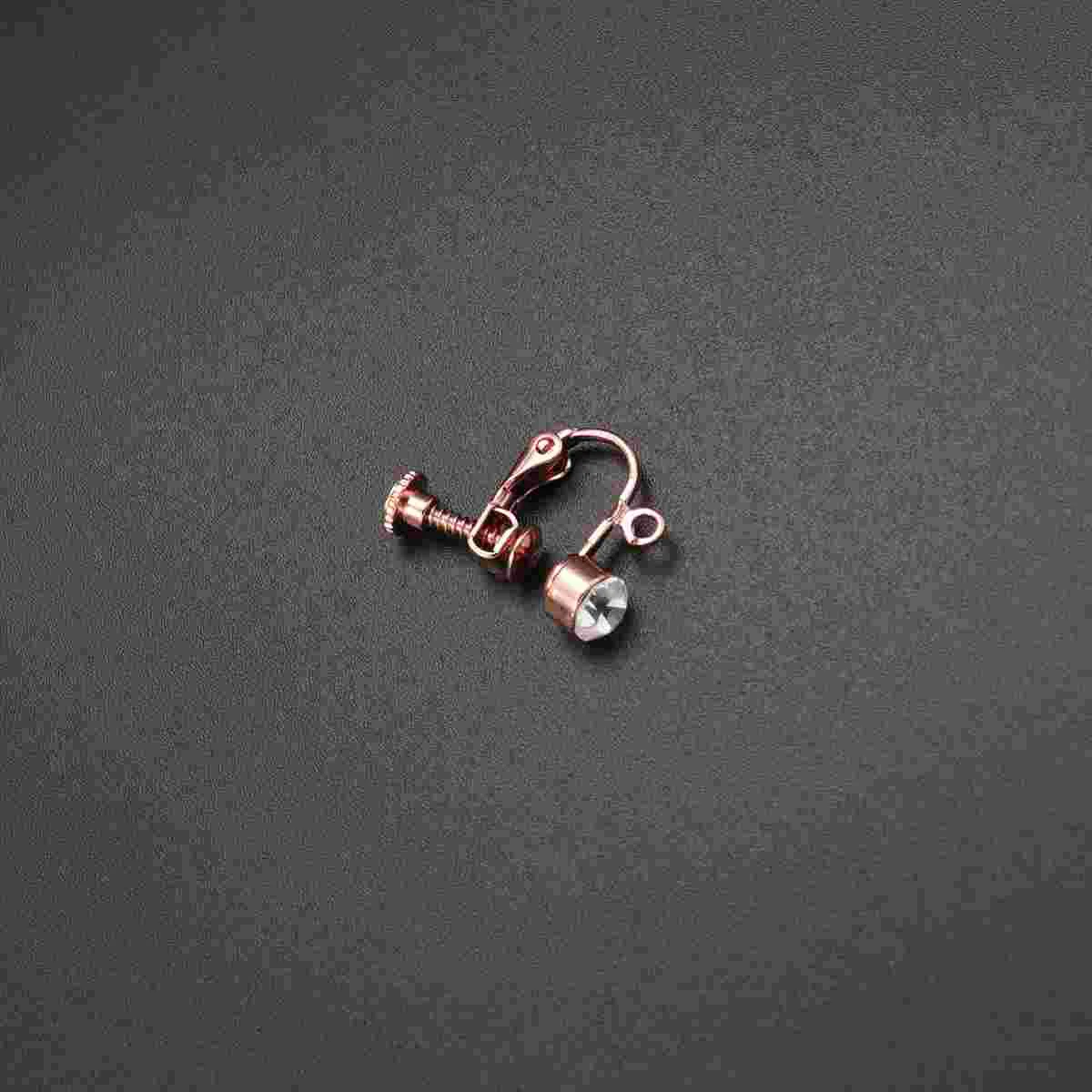 

16pcs Clip Non-Piercing Shiny Adjustable Delicate Accessory Clip for Gift Men