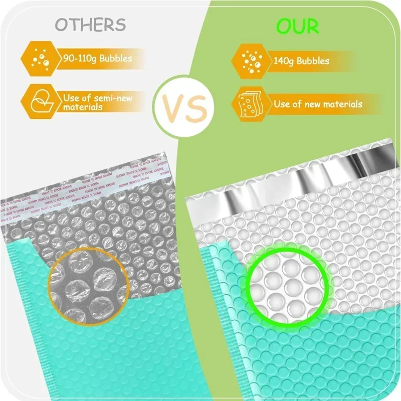 Конверты Mailer 100 шт. упаковка зеленая сумка доставка маленькая конверты товары для