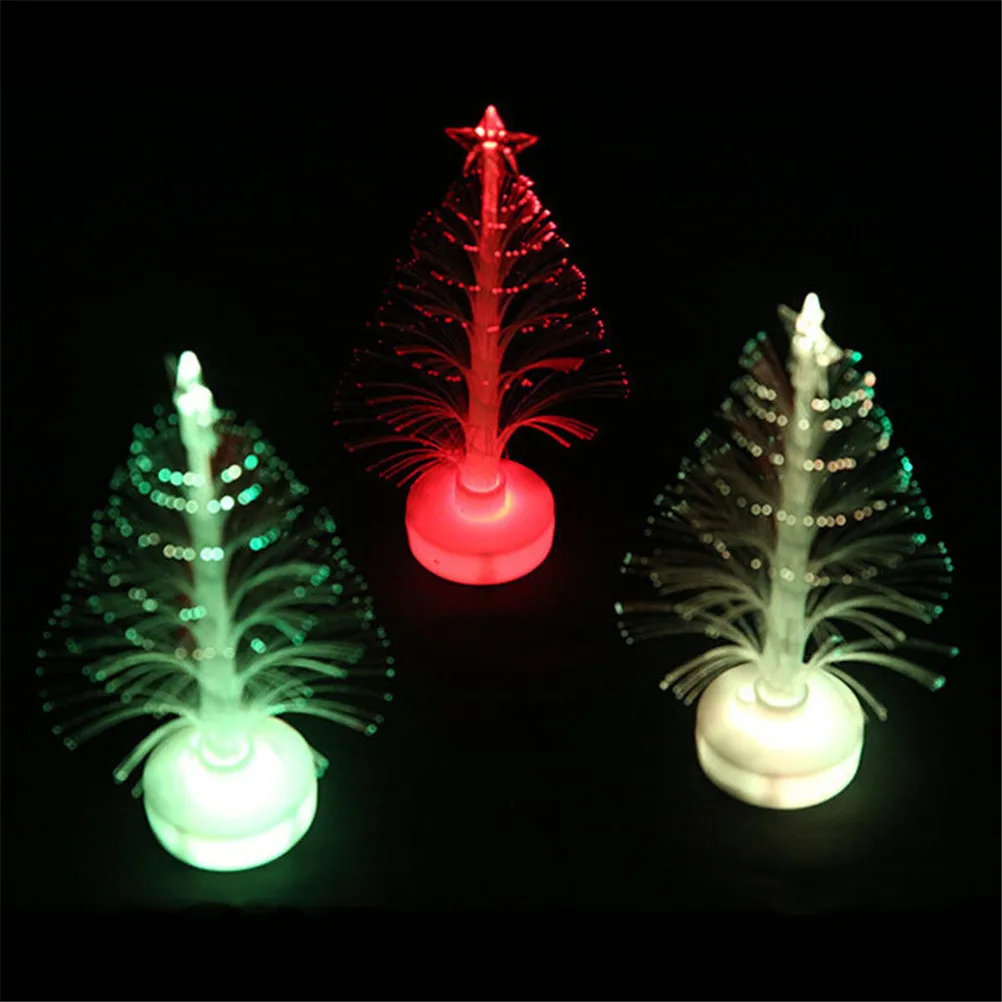 

Colorful LED Fiber Optic Nightlight Christmas Tree Lamp Light Children Xmas Gift