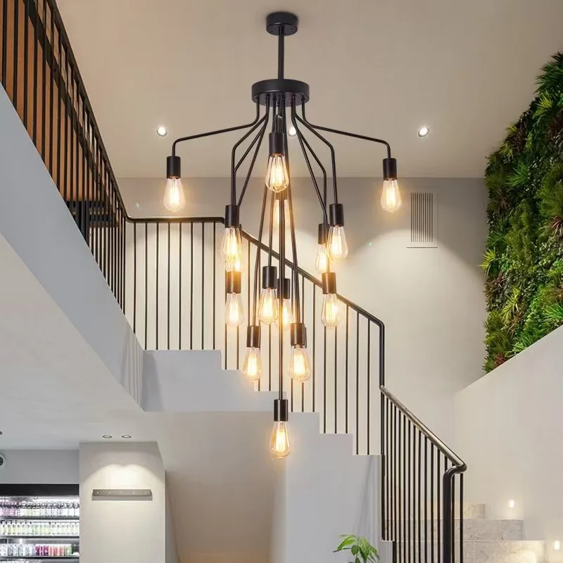 Современная американская чердак с несколькими головками светодиодная люстра