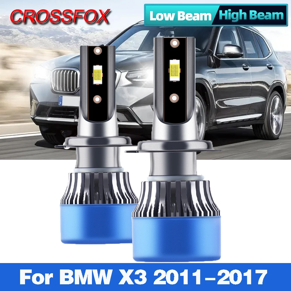 

120W 20000LM H7 LED Canbus Car Headlights Bulbs 6000K 12V Turbo Auto Headlamp For BMW X3 2011 2012 2013 2014 2015 2016 2017