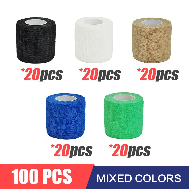 

10/20/50100 Pcs Elastic Finger Bandage Elastic Band Self-Locking Bandage Kinesiology Tape Boxing Tape Bandage