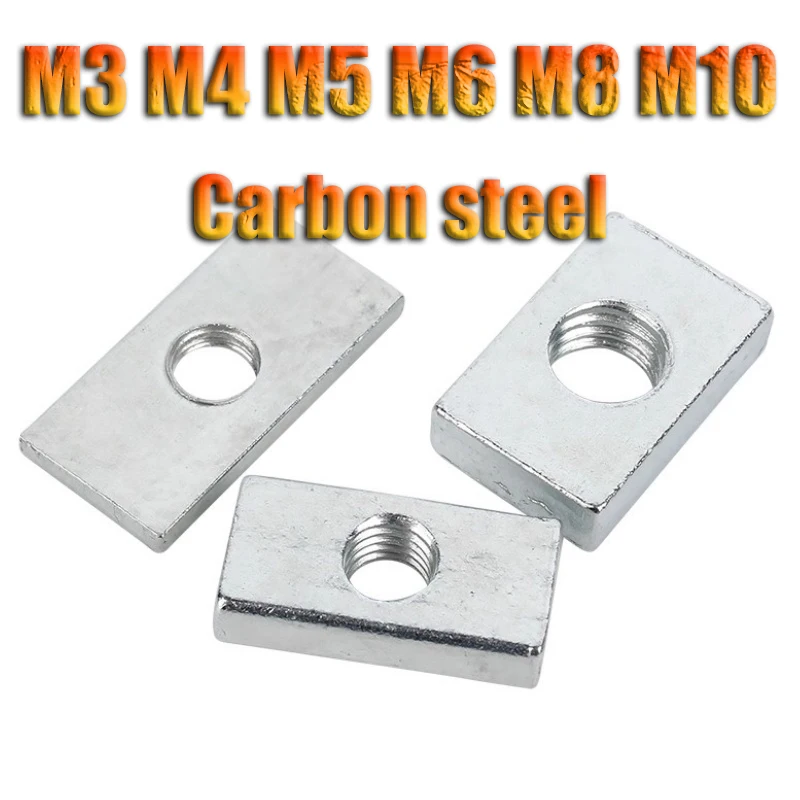 

Квадратные гайки M3-M10 оцинкованные