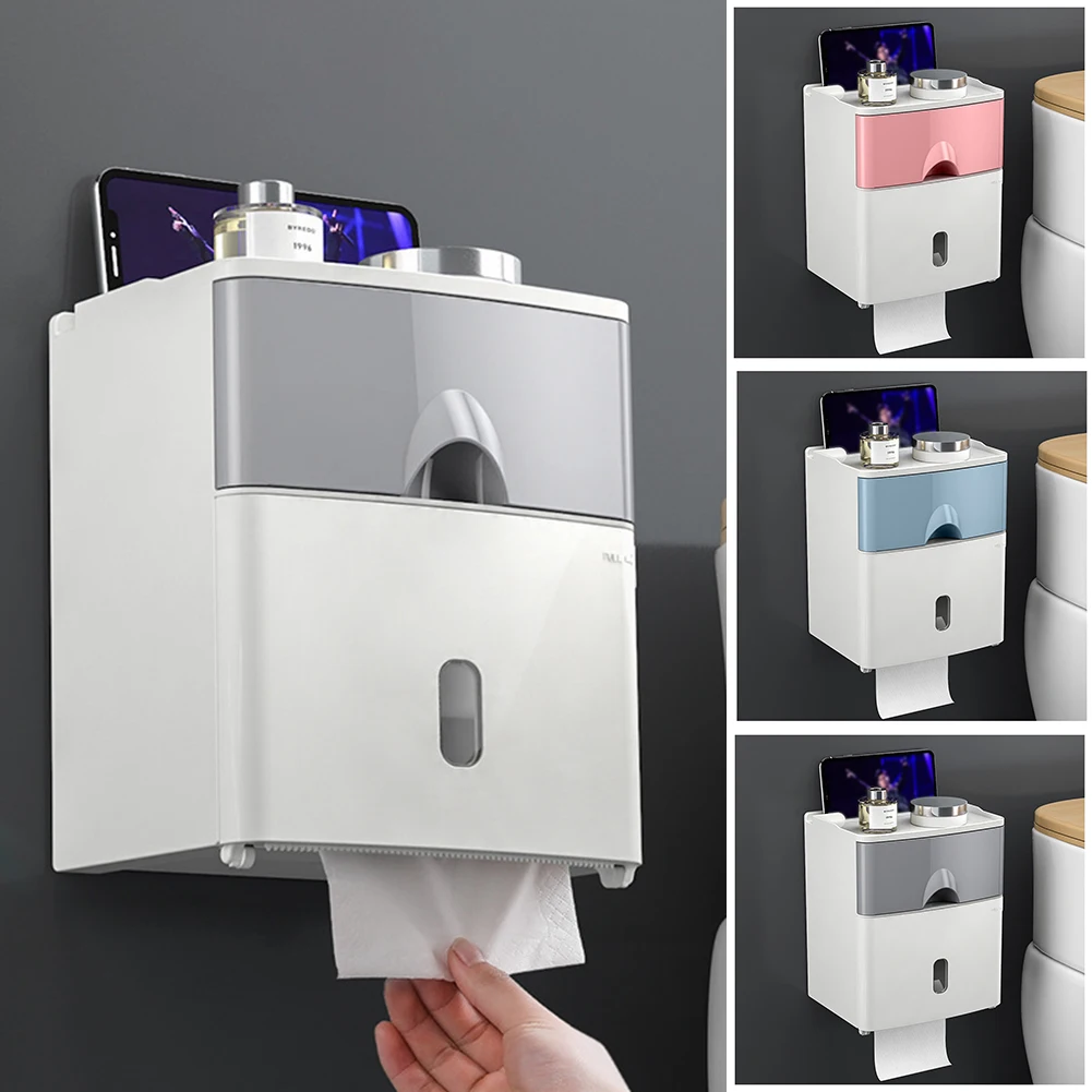 

Двухслойные держатели бумаги, держатель рулонной бумаги высокого качества, аксессуары для хранения в ванной комнате