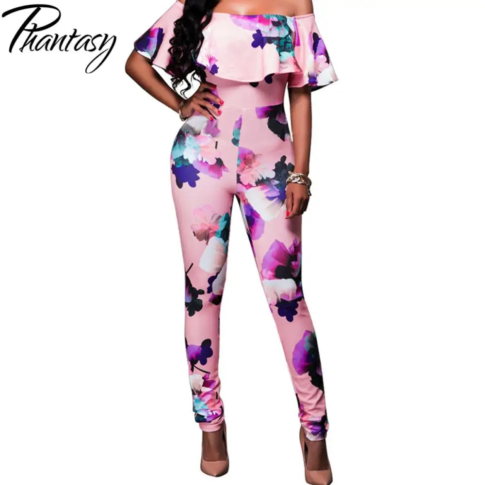 Женский Длинный комбинезон розовый с 3D принтом офисный женский костюм Модная