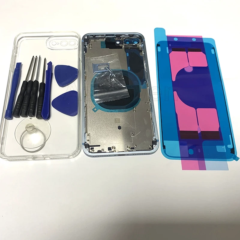 Квадратная задняя крышка батарейного отсека средняя рамка корпус для iPhone 8Plus 8+