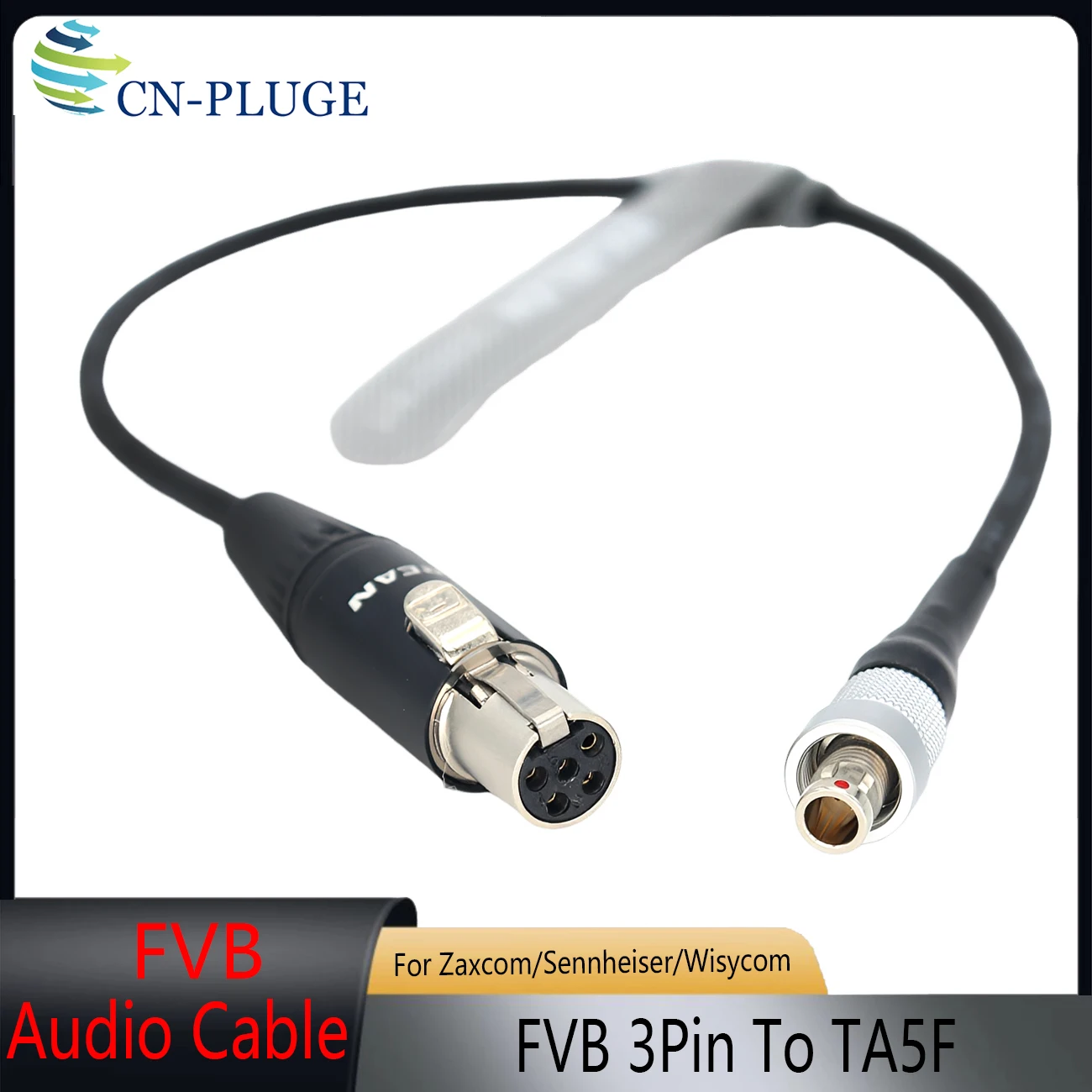 Фото Аудиокабель FVB 3Pin на TA5F Mini XLR 5Pin (гнездо) для Sennheiser SK2000, Wisycom MTP40, MTP41, Lectrosonics SRc5P, Sound Devices 633 №1