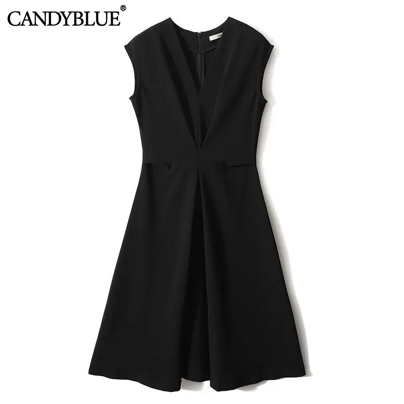 

Платье женское с V-образным вырезом, на молнии, с коротким рукавом