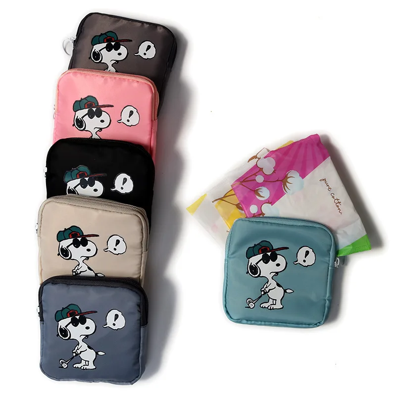 

Kawaii Snoopy Ins мультяшная водонепроницаемая сумка для хранения, маленькая косметичка с симпатичной портативной большой емкостью, сумка для гиг...