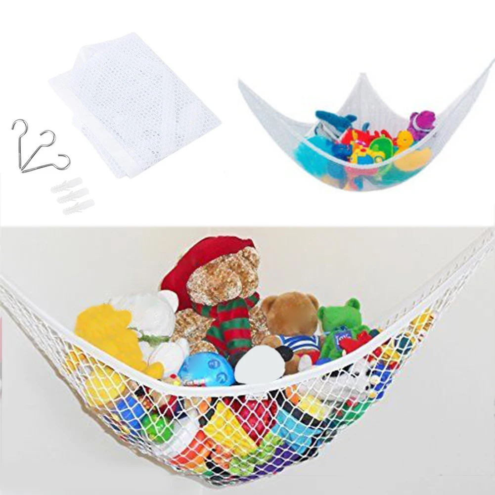 

Tidy TEDDY Organizer Toy Hammock Bedroom 25lbs Soft Mesh Dolls Towels Animals Bedding Large Nursery Storage Net Baby CHILDS Kids
