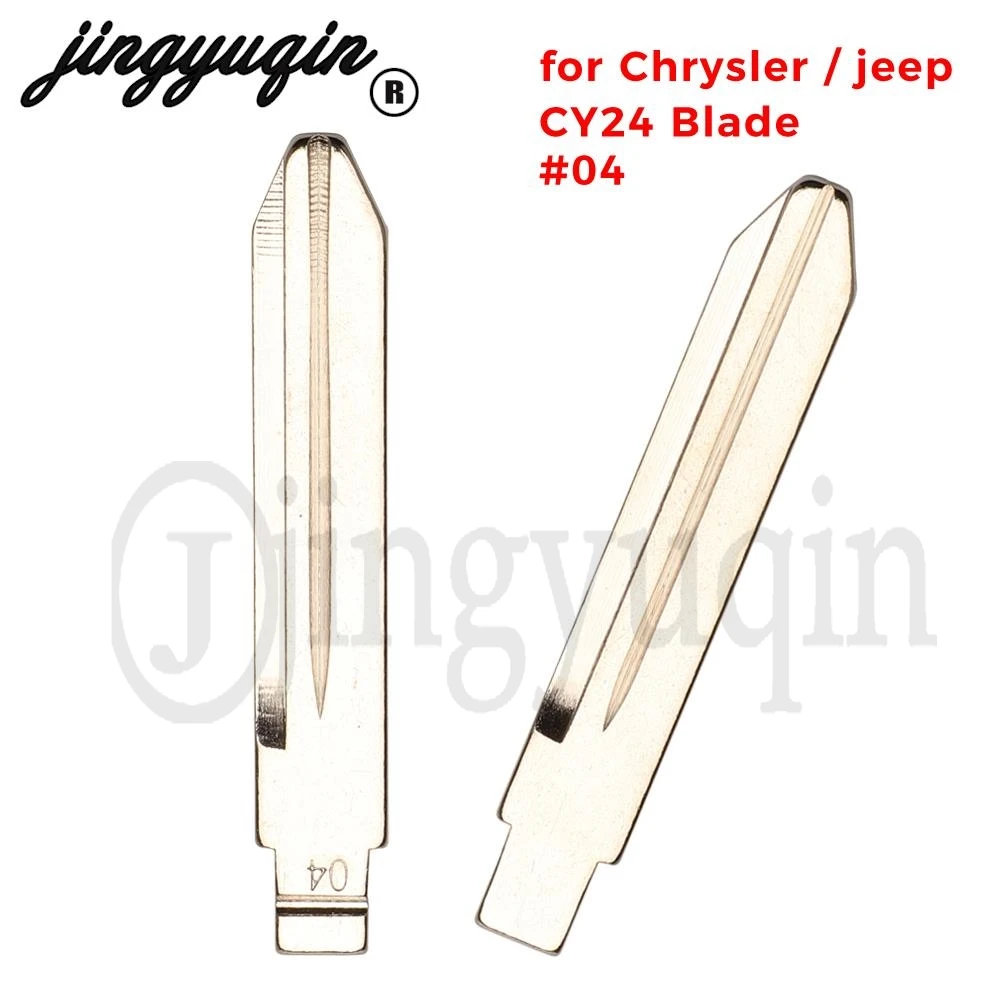 

Сменное лезвие jingyuqin Flip KD CY24 для Chrysler 300C, подходит для Jeep Dodge, автомобильный CY24, лезвие ключа # 04 металлическая заготовка
