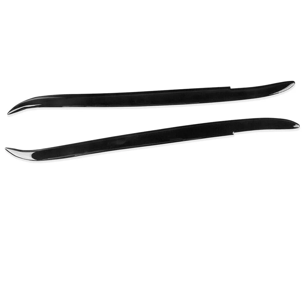 

2pcs For BMW Glossy Piano Black Headlight Eyelid Eyebrow Trim For BMW 5 Series E39 1995-2003 Stylish Exterior Decoration