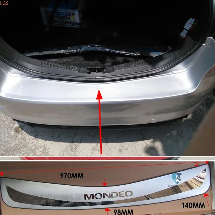 

For Ford Mondeo 2008-2018 High-quality Stainless Steel Trunk Threshold Shield Scratch Protection Car Styling W
