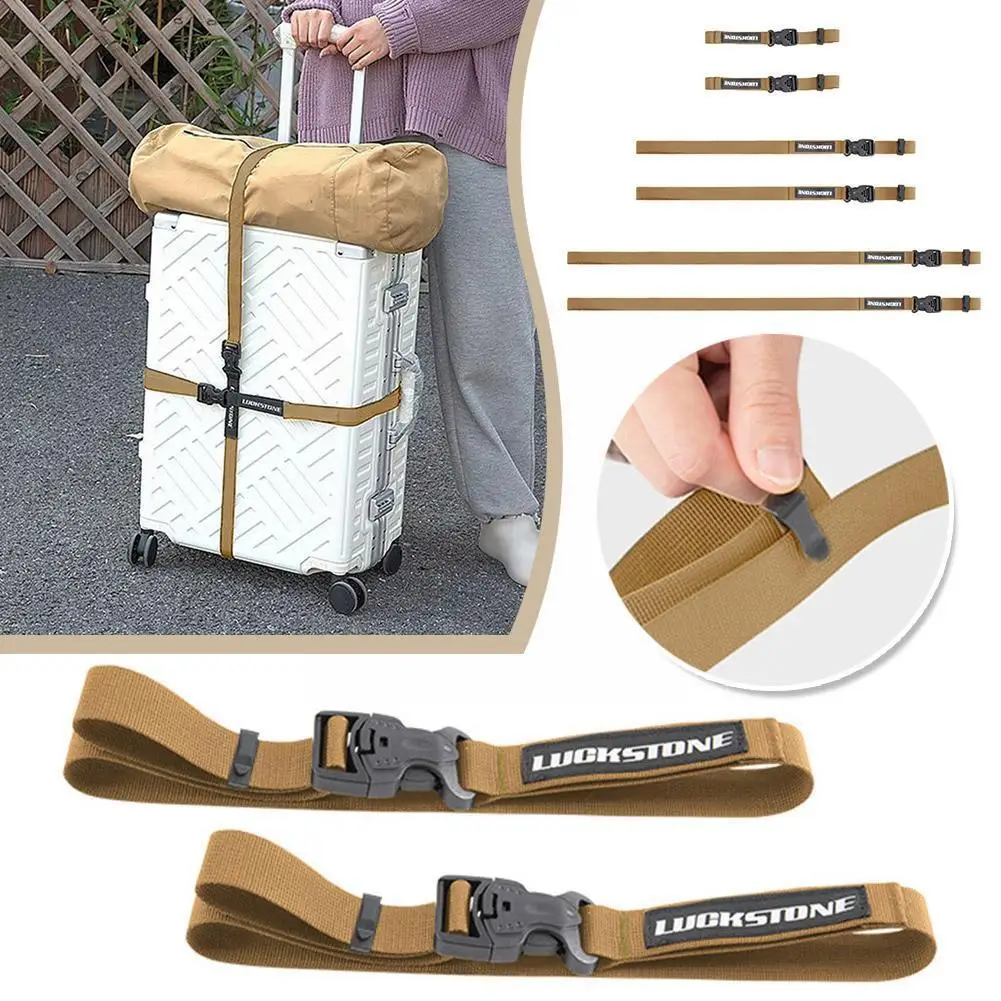 

2023 New 1Pc Adjustable Travel Accessories Luggage Durable Packing Strap Lock Suitcase Nylon Secure Belt K7J7