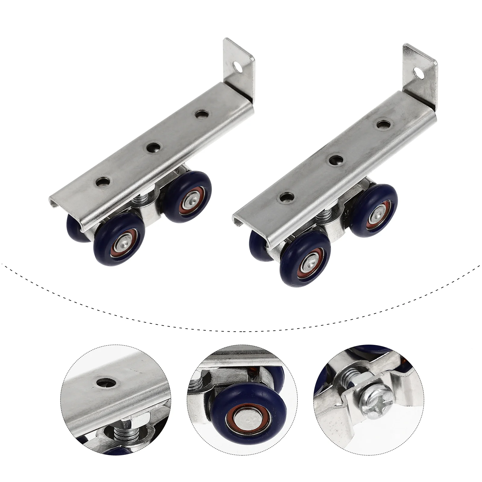 

Door Sliding Roller Closet Wheels Rollers Wardrobe Pulley Caster Wheel Window Mirror Cabinet Catchheavy Duty Track Plate Sticky