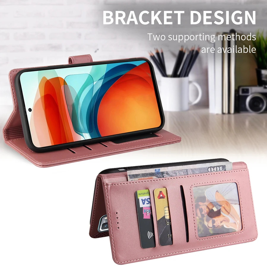 Wallet Leather Case For Xiaomi Redmi 10 10A 9 9A 9C 9T 8 7A Note 11 11S 11 Pro 10S 10 Pro 9 Pro 8 Pro Mi Poco X3 Pro M4 Pro 11T