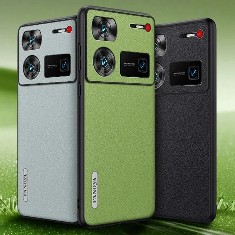 Для Nubia Z60 Ultra Чехол Мягкая веганская кожа Защитная задняя крышка для nubia Z50Ultra