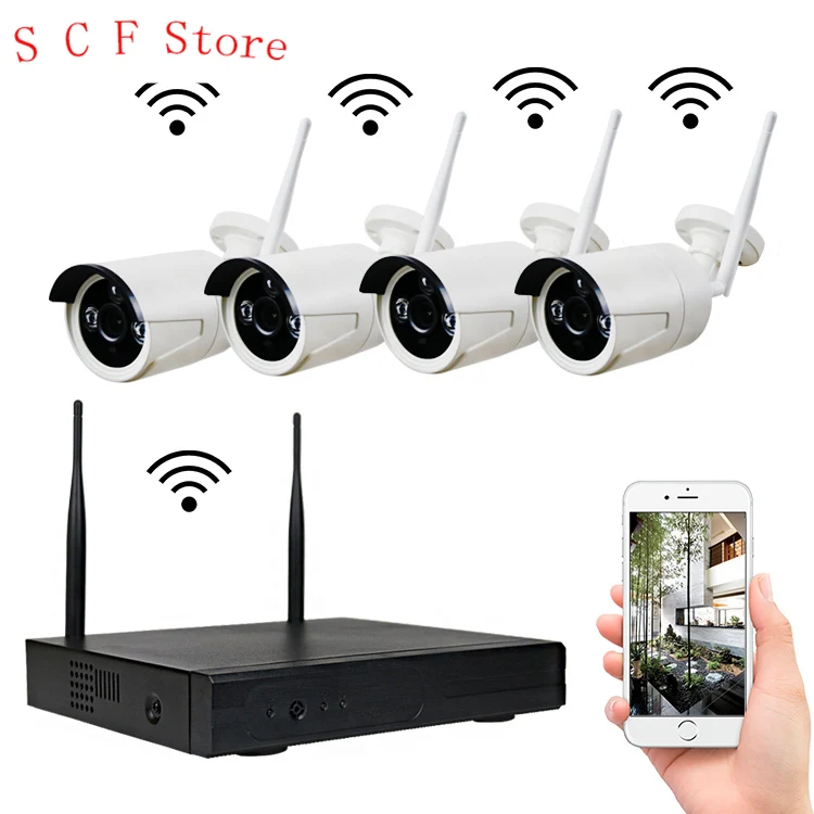 

Wireless NVR Kit Camera Indoor Outdoor IR Night Vision Security 3.0MP IP Camera WIFI CCTV System With Ios Andriod App Control
