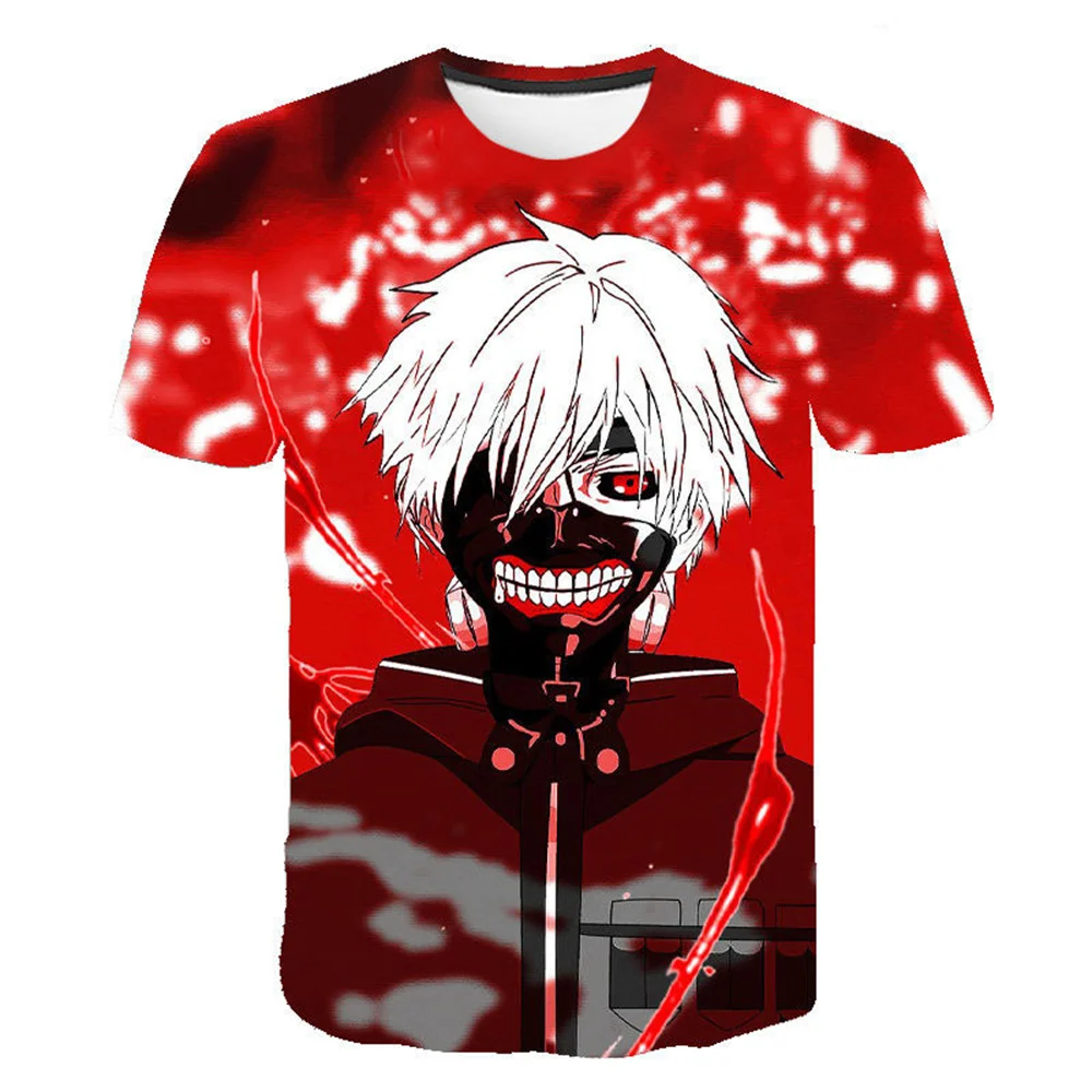 

Tokyo Ghoul Anime T-Shirts Camisetas Manga T Shirt For Men Tops Clothes Ropa Hombre Streetwear Tee Camisa Masculina Verano