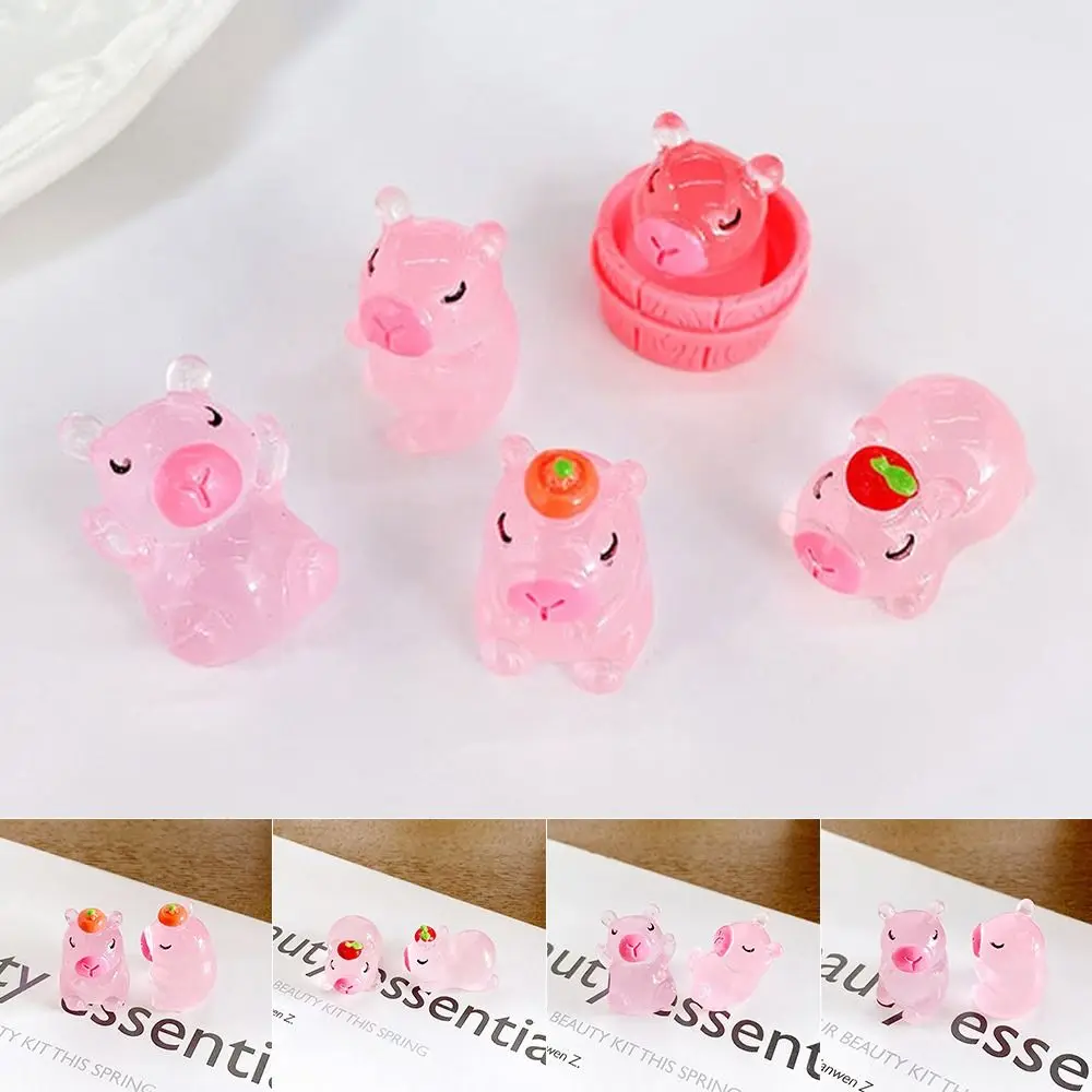 Игрушка 3D имитация рыбы-мешков DIY Ночная светящаяся розовая кабибала украшения