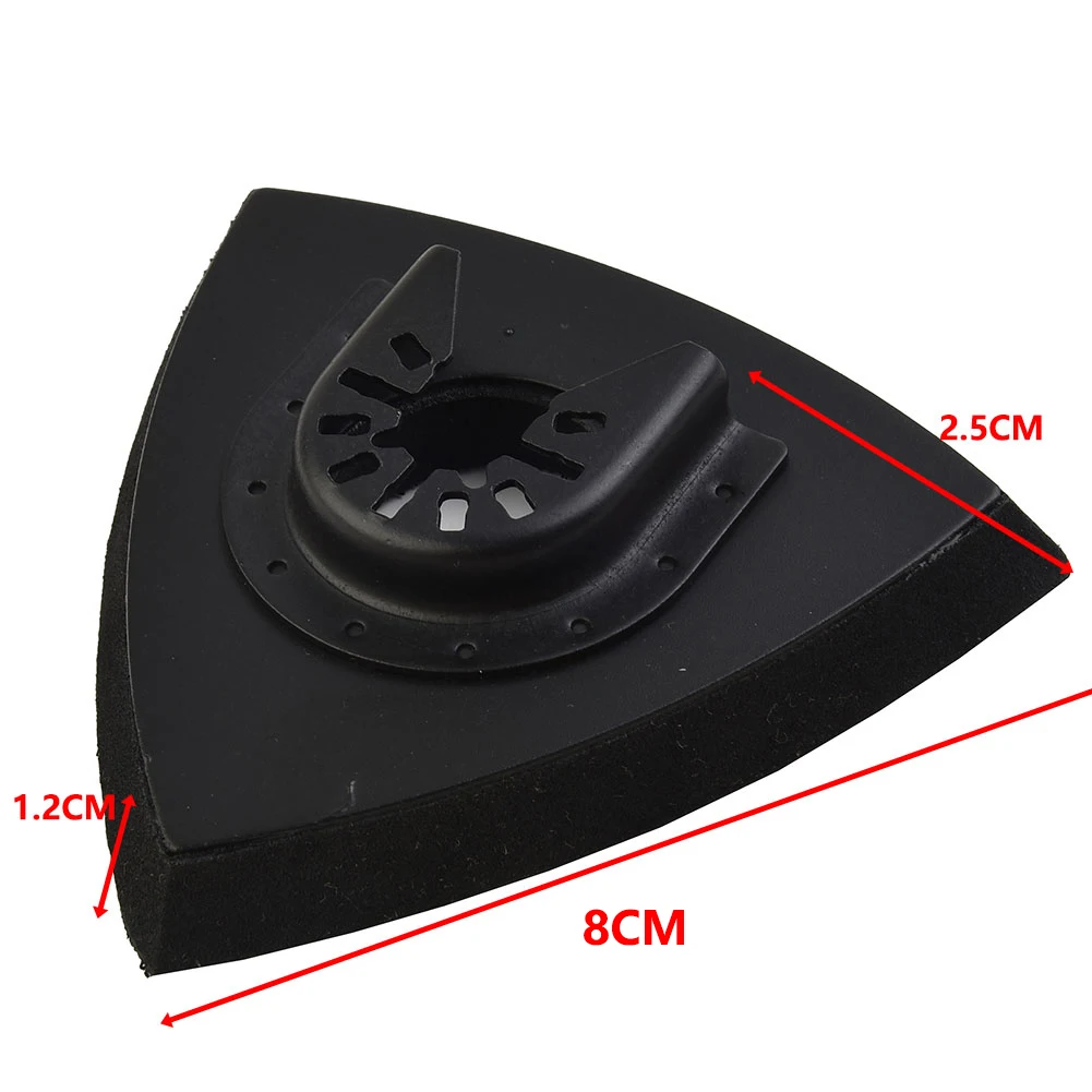 

1pcs Renovator Accessories Triangular Sanding Pad Uick Release Oscillating Tool Sanding Pads For Power Tool Fore Machine Tools