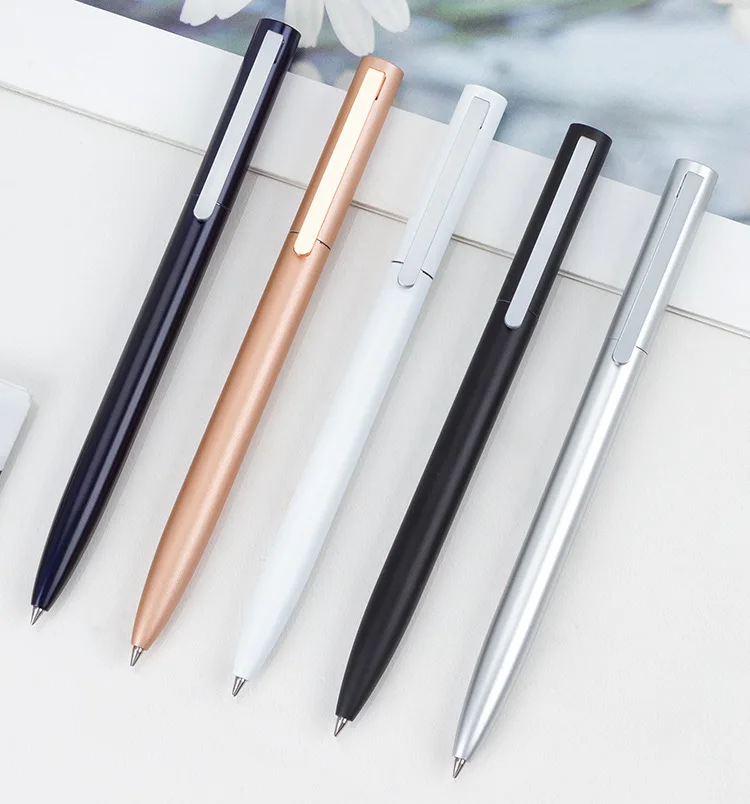 

Высококачественная простая однотонная модная нейтральная шариковая ручка, металлическая вращающаяся металлическая ручка, деловой подарок на выпускной