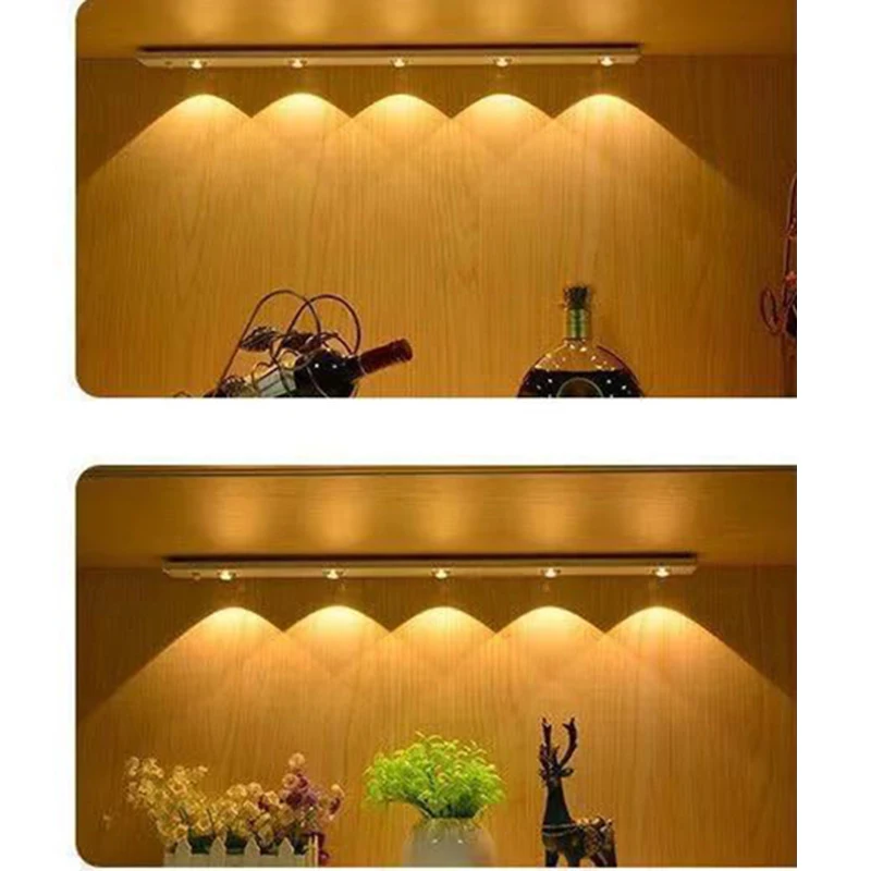 

Bedroom Night Lights Led for Bedroom Motion Sensor Usb Rechargeable Pir Kitchen Wardrobe Closet Cupboard Staircase Dark Lamp