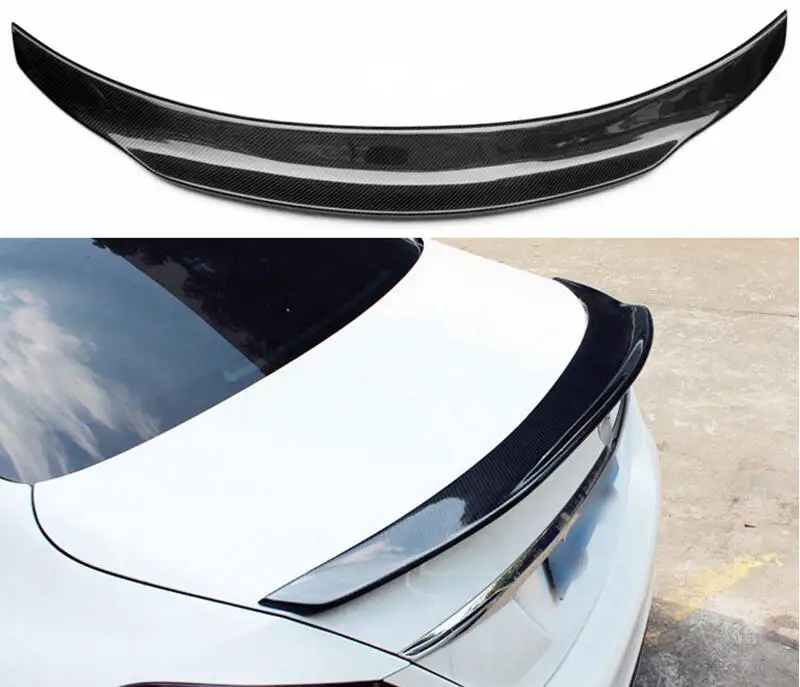 

Настоящее углеродное волокно заднее крыло багажника губа хвост спойлер для Mercedes-Benz S-class W223 S480 S500 S680 2021 2022 2023