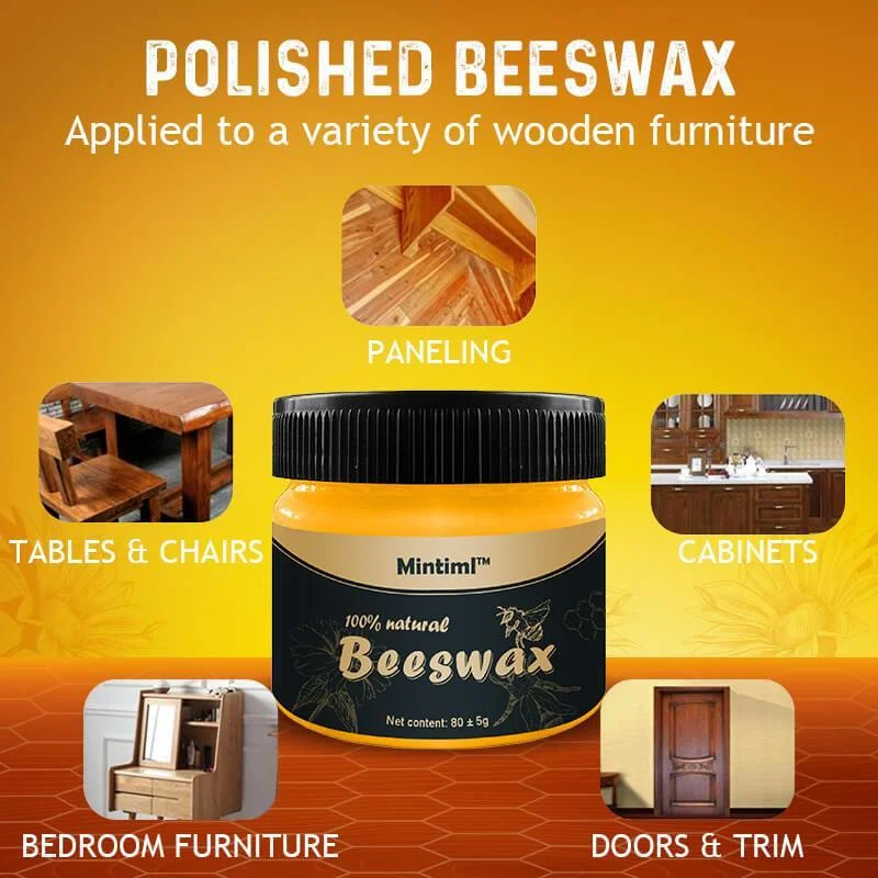 

Wood Care Seasoning Beewax Wood Maintenance Cleaning Polished Care Waterproof Wear-Resistant Wax Furniture Care Wax