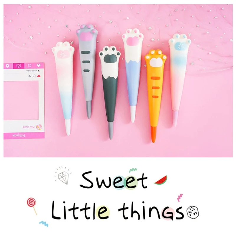 

Exquisite Cartoon Gel Pens 0.5mm Regular Pen Refill Decompression Toys Creative Gel Pen for Students Kids School Office H8WD