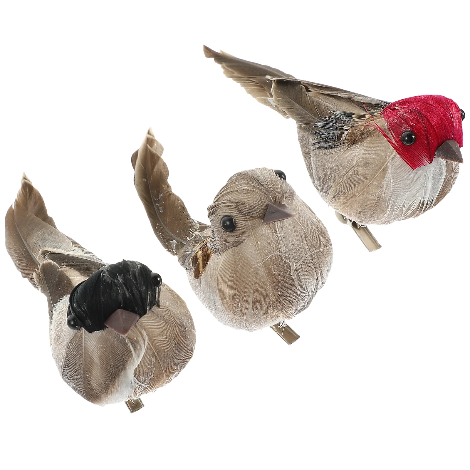 Искусственный воробь декоративный птичий домик поделки поддельные украшения